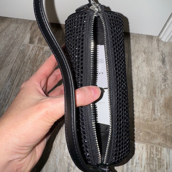 NEW WITH TAGS COACH Nolita Barrel Crystal Bag Black CX208 Crystal Fabric Purse - Picture 2 of 4